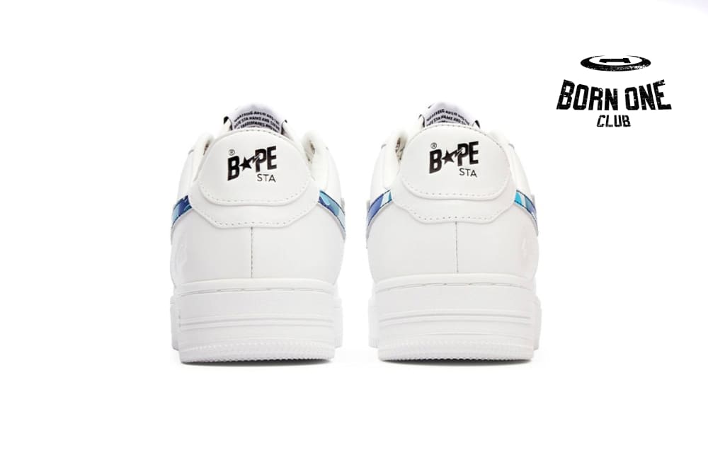A Bathing Ape Bape Sta Low ABC Camo White Blue 1I70191005