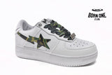 A Bathing Ape Bape Sta Low ABC Camo White Green (2022) 1I70191005-GRN