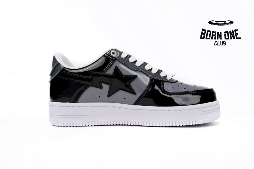 A Bathing Ape Bape Sta Low Black Grey 1F80191003