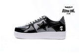 A Bathing Ape Bape Sta Low Black Grey 1F80191003