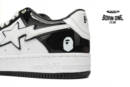 A Bathing Ape Bape Sta Low Black White 1H70-191-001