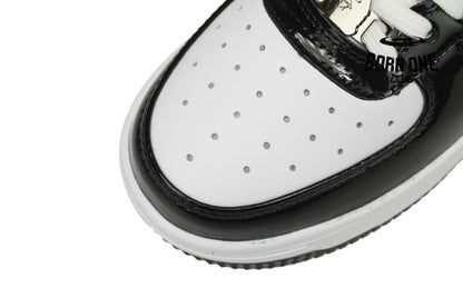 A Bathing Ape Bape Sta Low Black White 1H70-191-001