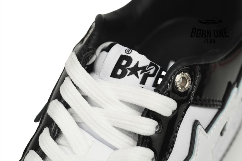 A Bathing Ape Bape Sta Low Black White 1H70-191-001