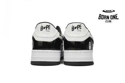 A Bathing Ape Bape Sta Low Black White 1H70-191-001