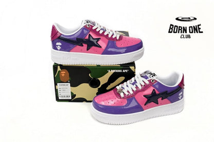 A Bathing Ape Bape Sta Low Color Camo Combo Purple 1H20-191-046