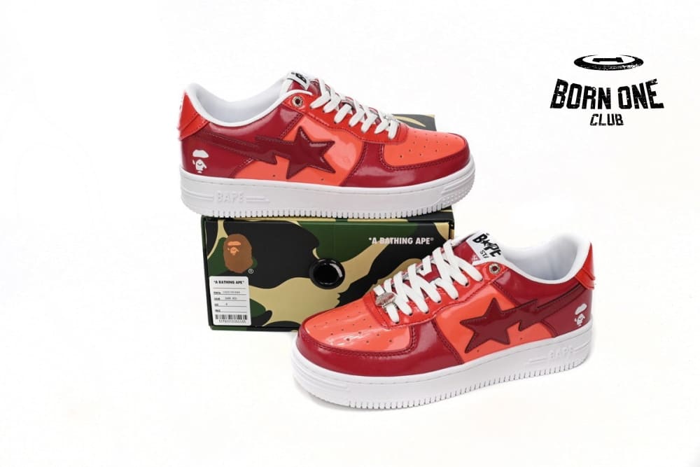 A Bathing Ape Bape Sta Low Color Camo Combo Red 001FWH201046_RED