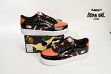 A Bathing Ape Bape Sta Low Mad Shark Black Orange 1H30191005-BLK