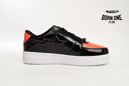 A Bathing Ape Bape Sta Low Mad Shark Black Orange 1H30191005-BLK