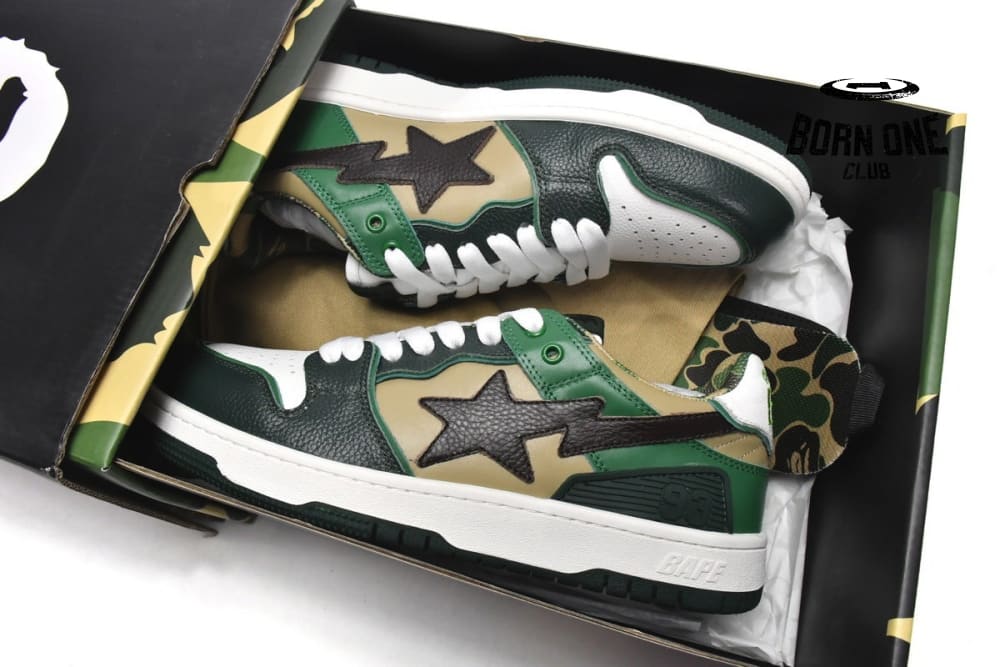 A Bathing Ape Bape Sta Low Mountain Black Green