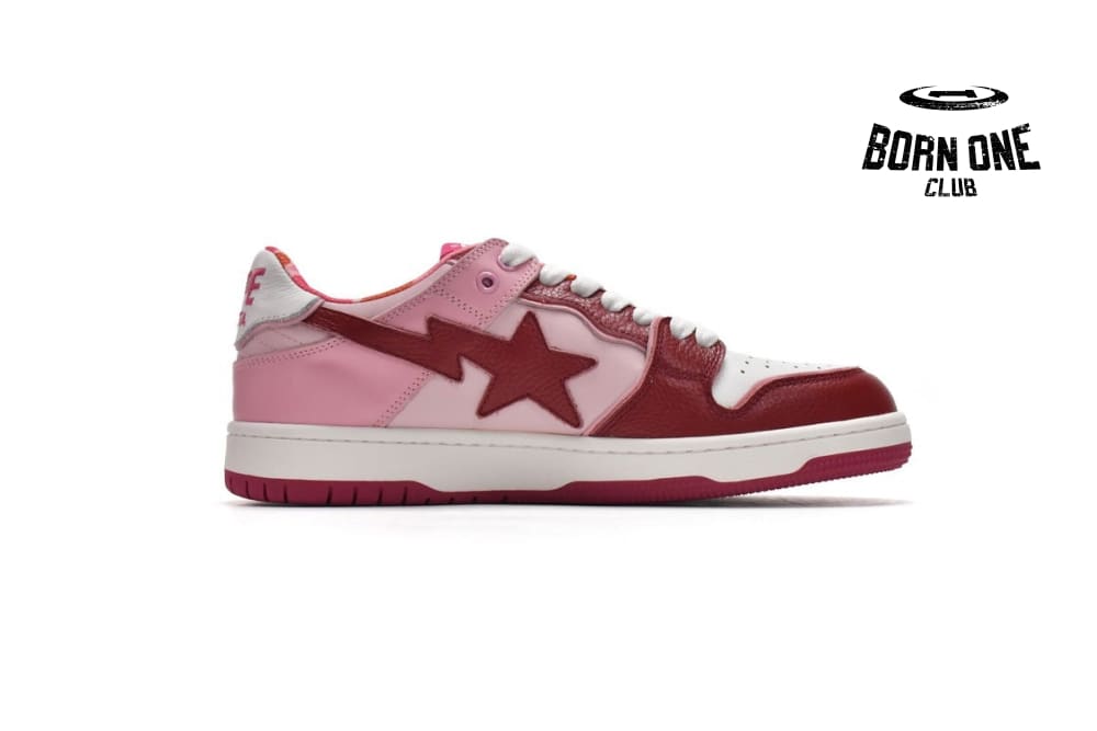 A Bathing Ape Bape Sta Low Mountain White Red