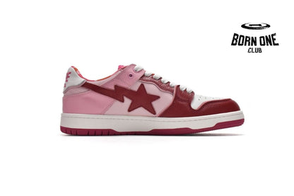 A Bathing Ape Bape Sta Low Mountain White Red