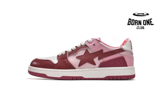A Bathing Ape Bape Sta Low Mountain White Red