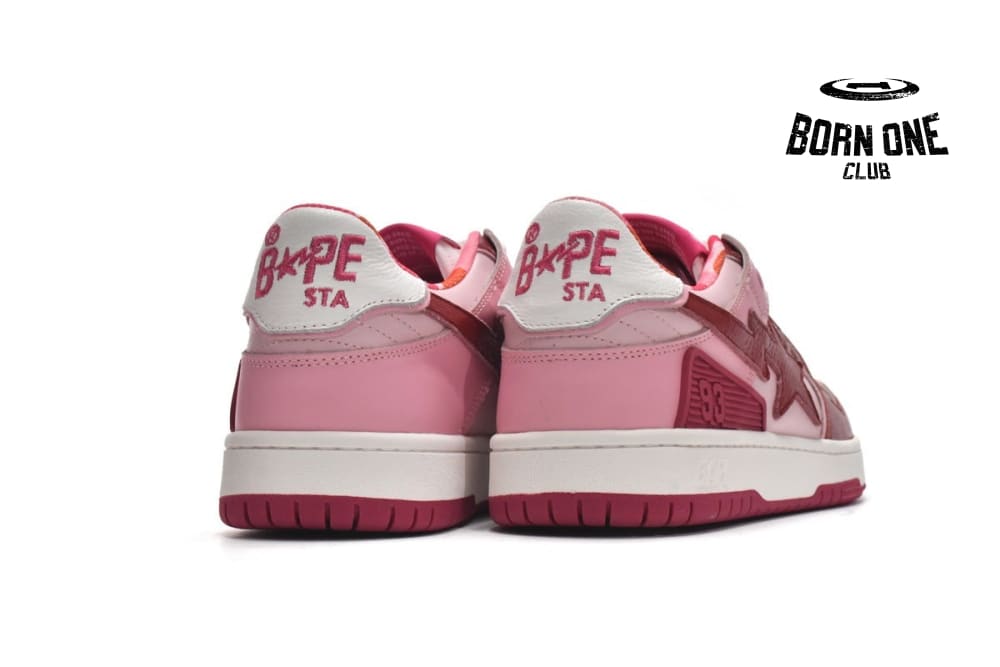 A Bathing Ape Bape Sta Low Mountain White Red