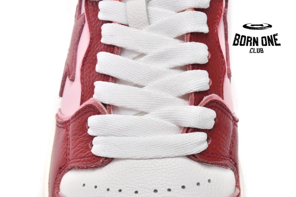 A Bathing Ape Bape Sta Low Mountain White Red