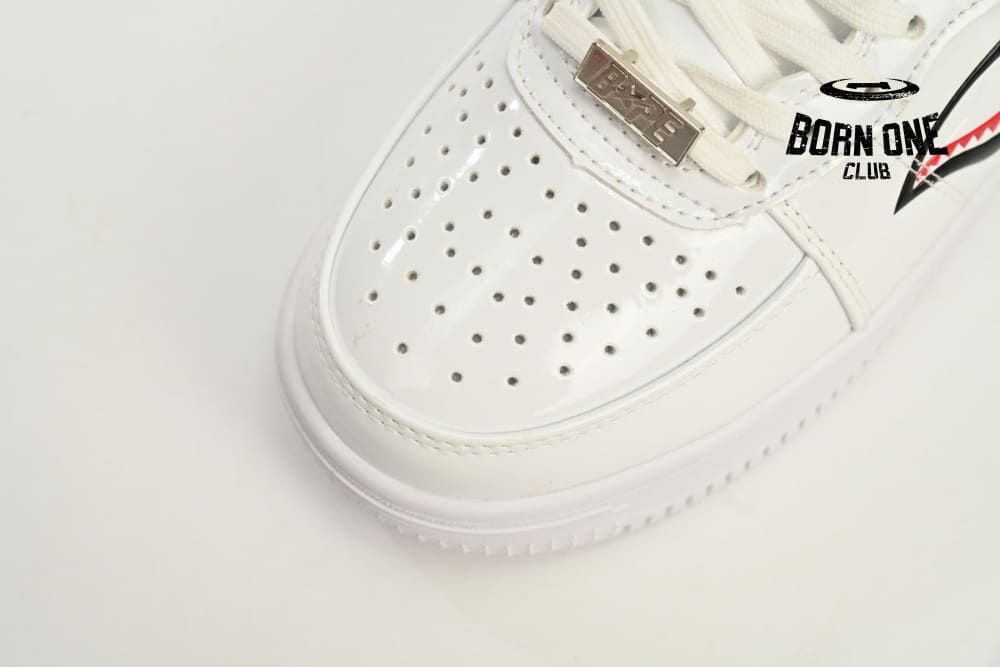 A Bathing Ape Bape Sta Low Shark White 1H30-191-012-WHT