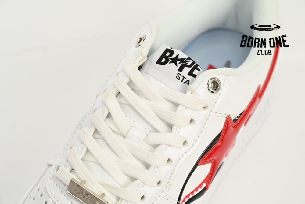 A Bathing Ape Bape Sta Low Shark White 1H30-191-012-WHT