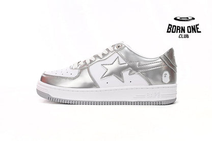A Bathing Ape Bape Sta Low Silver White 1H73191921