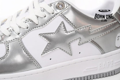 A Bathing Ape Bape Sta Low Silver White 1H73191921