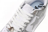A Bathing Ape Bape Sta Low Silver White 1H73191921