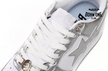 A Bathing Ape Bape Sta Low Silver White 1H73191921