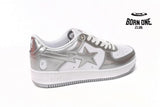 A Bathing Ape Bape Sta Low Silver White 1H73191921