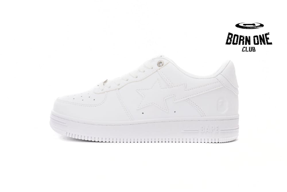 A Bathing Ape Bape Sta Low White 1H70-191-006