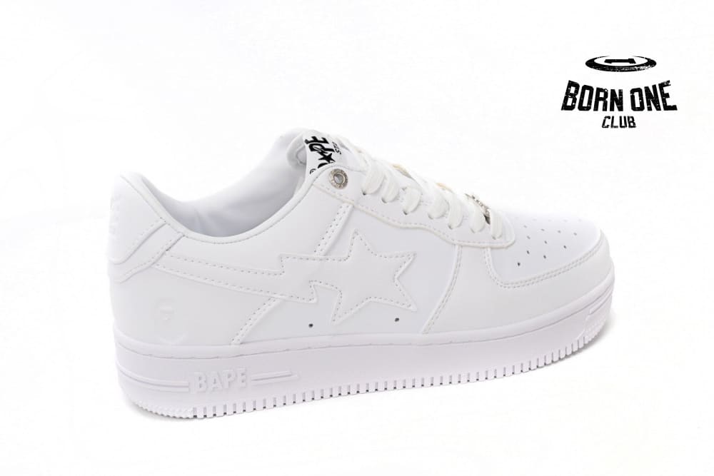A Bathing Ape Bape Sta Low White 1H70-191-006