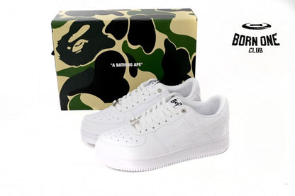 A Bathing Ape Bape Sta Low White 1H70-191-006
