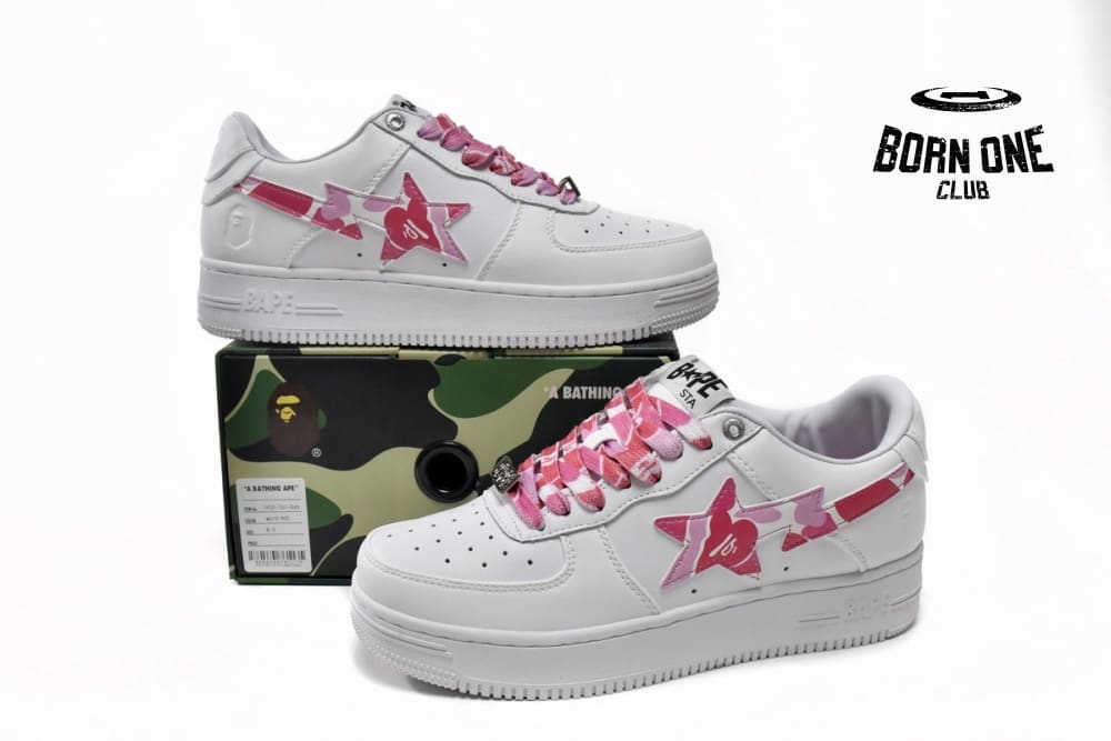 A Bathing Ape Bape Sta Low White ABC Camo Pink (2021) 1H20191045-PNK