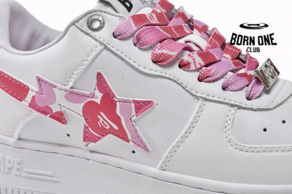 A Bathing Ape Bape Sta Low White ABC Camo Pink (2021) 1H20191045-PNK