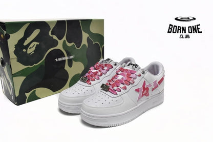A Bathing Ape Bape Sta Low White ABC Camo Pink (2021) 1H20191045-PNK