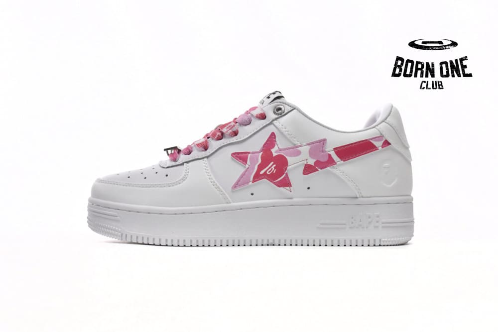A Bathing Ape Bape Sta Low White ABC Camo Pink (2021) 1H20191045-PNK