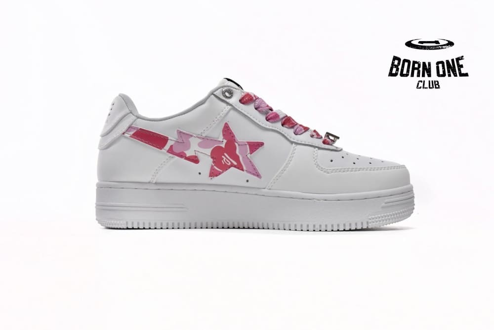 A Bathing Ape Bape Sta Low White ABC Camo Pink (2021) 1H20191045-PNK