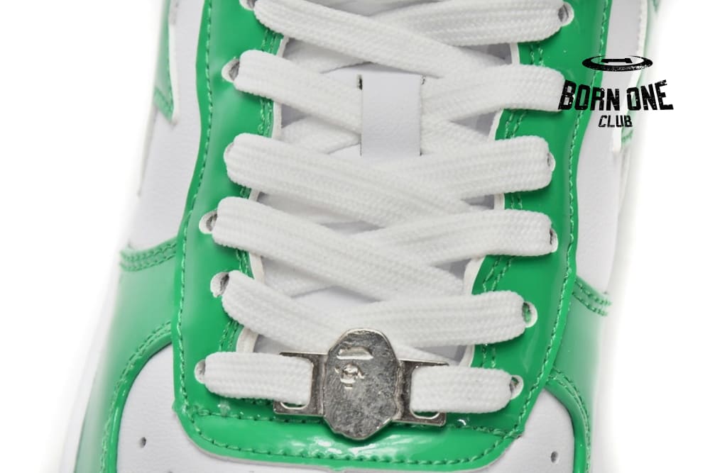 A Bathing Ape Bape Sta Low White Green