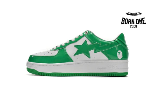 A Bathing Ape Bape Sta Low White Green