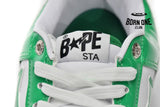 A Bathing Ape Bape Sta Low White Green