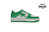 A Bathing Ape Bape Sta Low White Green