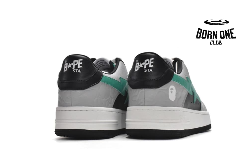 A Bathing Ape Bape Sta Low White Green Black