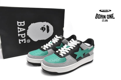 A Bathing Ape Bape Sta Low White Green Black
