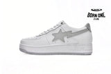 A Bathing Ape Bape Sta Low White Grey 1H73-191-921