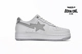 A Bathing Ape Bape Sta Low White Grey 1H73-191-921