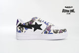 A Bathing Ape Bape Sta Low White Purple Color Spray 1J22-291-004