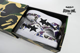 A Bathing Ape Bape Sta Low White Purple Color Spray 1J22-291-004