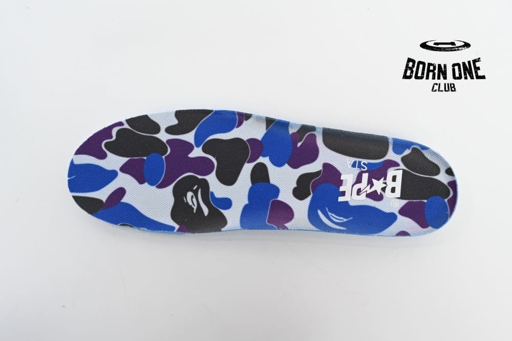 A Bathing Ape Bape Sta Low White Purple Color Spray 1J22-291-004