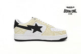 A Bathing Ape Bape Sta Low White Snake Skin Pattern 1I80191009