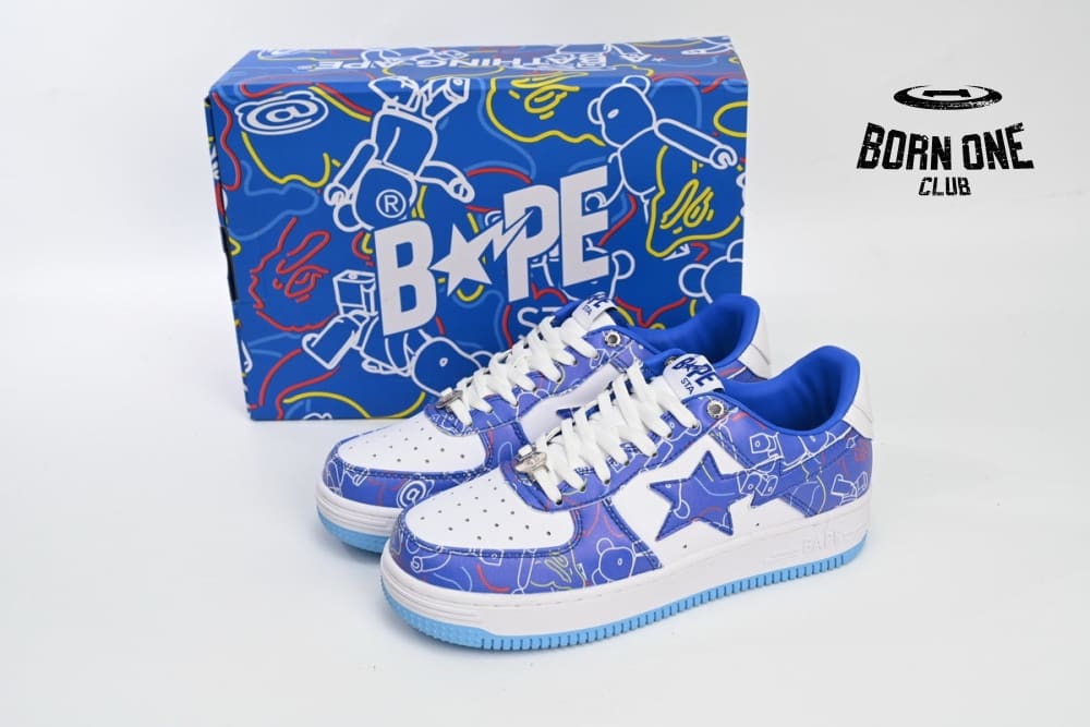 A Bathing Ape Bape Sta Medicom Toy Bearbrick Camo Blue 1H73191913-BLU/1H73-291-911