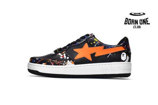 A Bathing Ape Bape Sta Paint Splatter Black 1I20-291-009