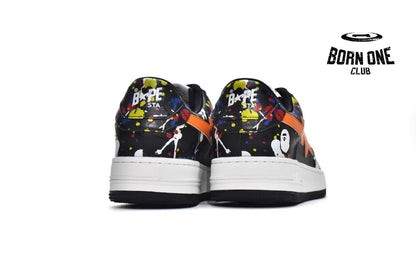 A Bathing Ape Bape Sta Paint Splatter Black 1I20-291-009