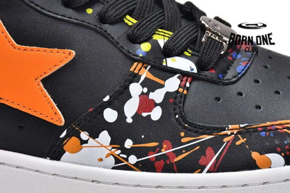 A Bathing Ape Bape Sta Paint Splatter Black 1I20-291-009
