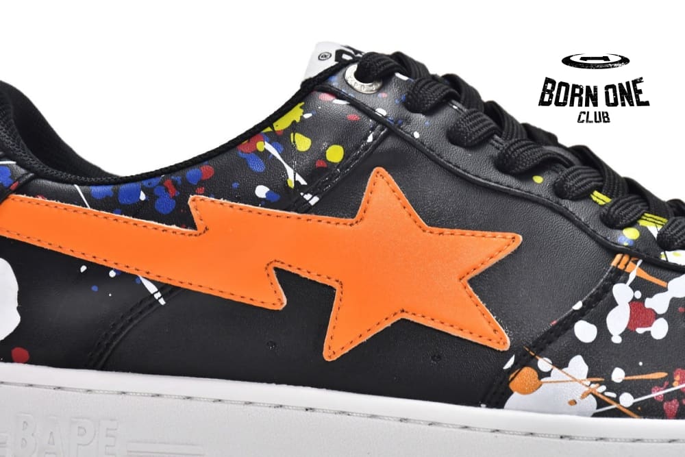 A Bathing Ape Bape Sta Paint Splatter Black 1I20-291-009